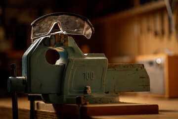 Anvil and eye protection