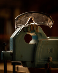 Anvil and eye protection