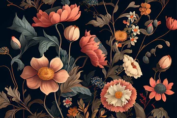 Badkamer foto achterwand Floral desktop background © Frank