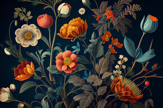Fototapeta Floral desktop background