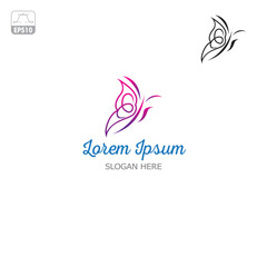 Butterfly logo design 