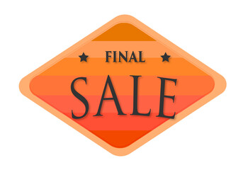 Obraz premium final sale vintage rubber stamp isolated on white background