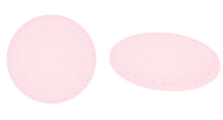 Face cotton pads. vector illustration