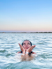 woman in the water