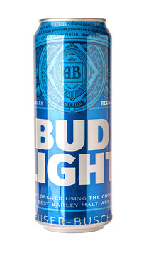 Bud Light beer in a can