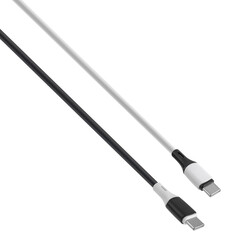 cable with Type-C connector, on white background