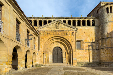 Collegiate church of Santa Juliana in Santillana del Mar, Cantabria, Spain. High quality photography.
