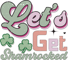 Retro St. Patrick's Day Sublimation Design