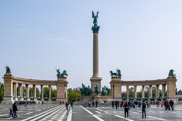 Fototapeta na wymiar Budapest, Besuch am Heldenplatz 2