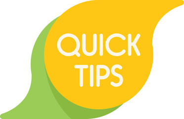 Advice tip icon flat vector. Quick idea. Text help isolated