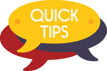 Quick suggestion icon flat vector. Advice idea. Info trick isolated