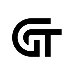 Letter GT creative modern monogram logo