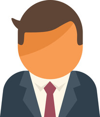 Adult manager icon flat vector. Age old. Life generation isolated