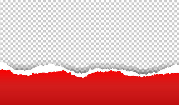 Red Torn Paper PNG Picture, Red And White Torn Paper, Indonesia, Torn Paper,  National PNG Image For Free Download