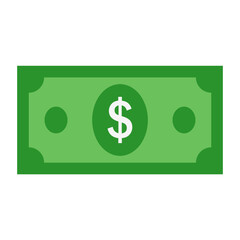 Dollar money banknotes icon. vector illustration.