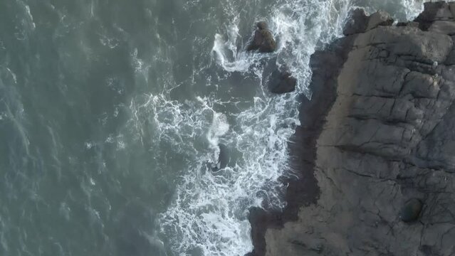 Playa plano aereo grabado con dron 