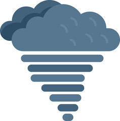 Cloudy wind icon flat vector. Overcast day. Autumn sky isolated