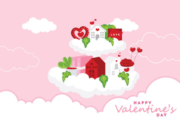 Happy Valentine's day vector illustration.