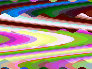 Multicolored shapes, waves, geometries, colorful pattern, abstract background