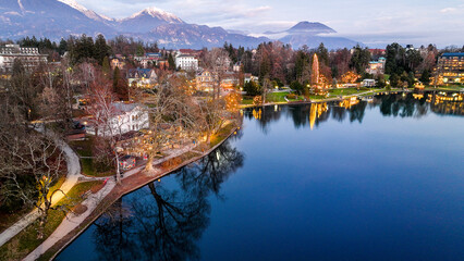 Fototapeta premium Lake sunset