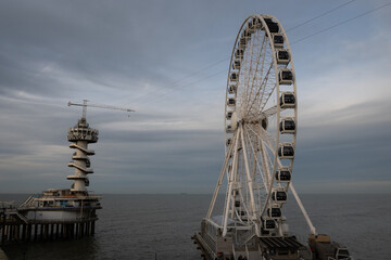 seaside resort Scheveningen is part of Dutch city Den Haag in the Netherlands. popular beach town...
