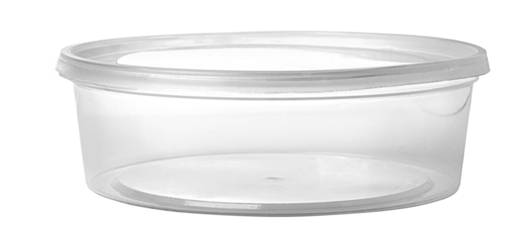 view of empty plastic jar