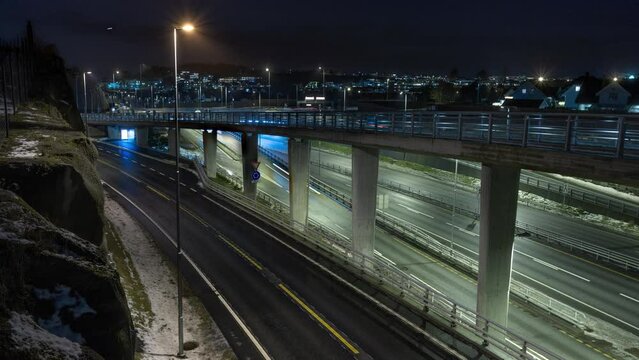 Timelapse of ryfast E39 road in Stavanger.