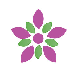abstract flower logo