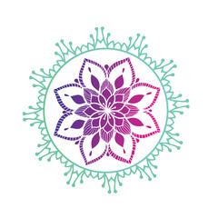 Obraz premium Simple Flower Coloring Mandala Art Simple Mandala Shape Vector Floral Oriental Outline Flower Vintage Decorative Elements Pattern Illustration 