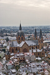 St. Peter-Kirche Heppenheim im Winter