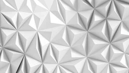 polygon plexus white background 3d illustration, minimal low poly geometric design. Can be used for corporate modern texture or template