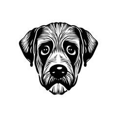 Transparent Dog face, black dog design, dog face vector, dog illustration, dog head, dog logo