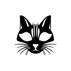 Fototapeta na wymiar Black Cat Logo, Black Cat Vector, Cat Logo, Cat Illustration Logo