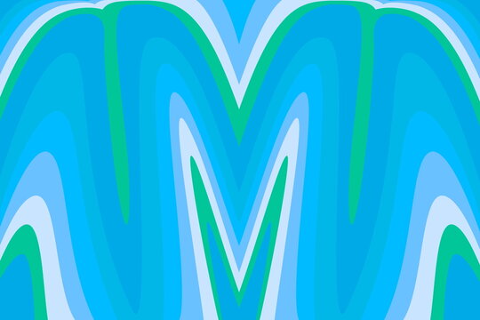 Abstract Blue Green Lines Background Pattern