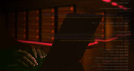 IT engineer plan and design data center system security. Privacy, vulnerability, hacking concept.