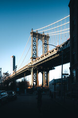 Fototapeta na wymiar New York Ponte di Manhattan, Manhattan Bridge
