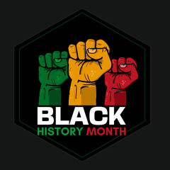 Black history month celebrate. vector illustration design graphic Black history month