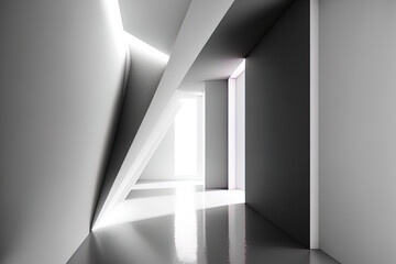 High end space light, advanced backdrop, and simplicity. Generative AI