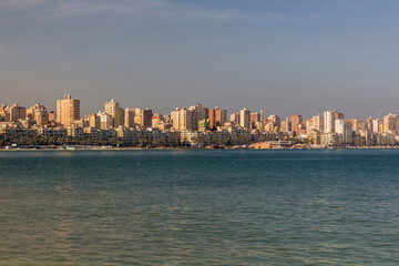 Skyline view of Alexandria, Egypt