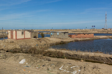 Landscape of Port Said suburbs, Egypt