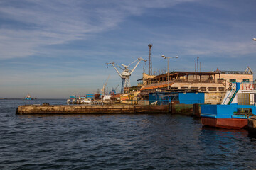 Fototapeta premium Harbor in Port Fuad, Egypt