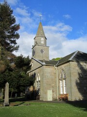 Fototapeta na wymiar Currie Parish Church, Midlothian.