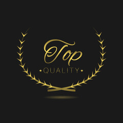 Top quality Vector laurel wreath label