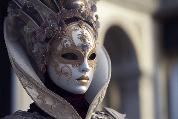 Gardinen Carnival of Venice women mask made by Generative AI © Yurtse7en