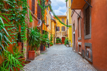 Narrow street in Rome