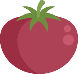 Gmo tomato icon flat vector. Dna food. Medicine science isolated