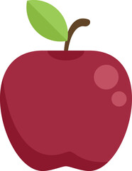 Fototapeta premium Agriculture gmo apple icon flat vector. Dna food. Medicine gene isolated
