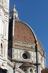 View of the Florence Cathedral, Cattedrale di Santa Maria del Fiore, Florence, Italy