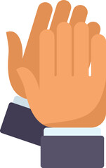 Success teamwork icon flat vector. Business community. Social mobile isolated