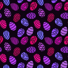 Easter eggs seamless spring pattern for kids clothes print and notebooks and wrapping paper and fabrics